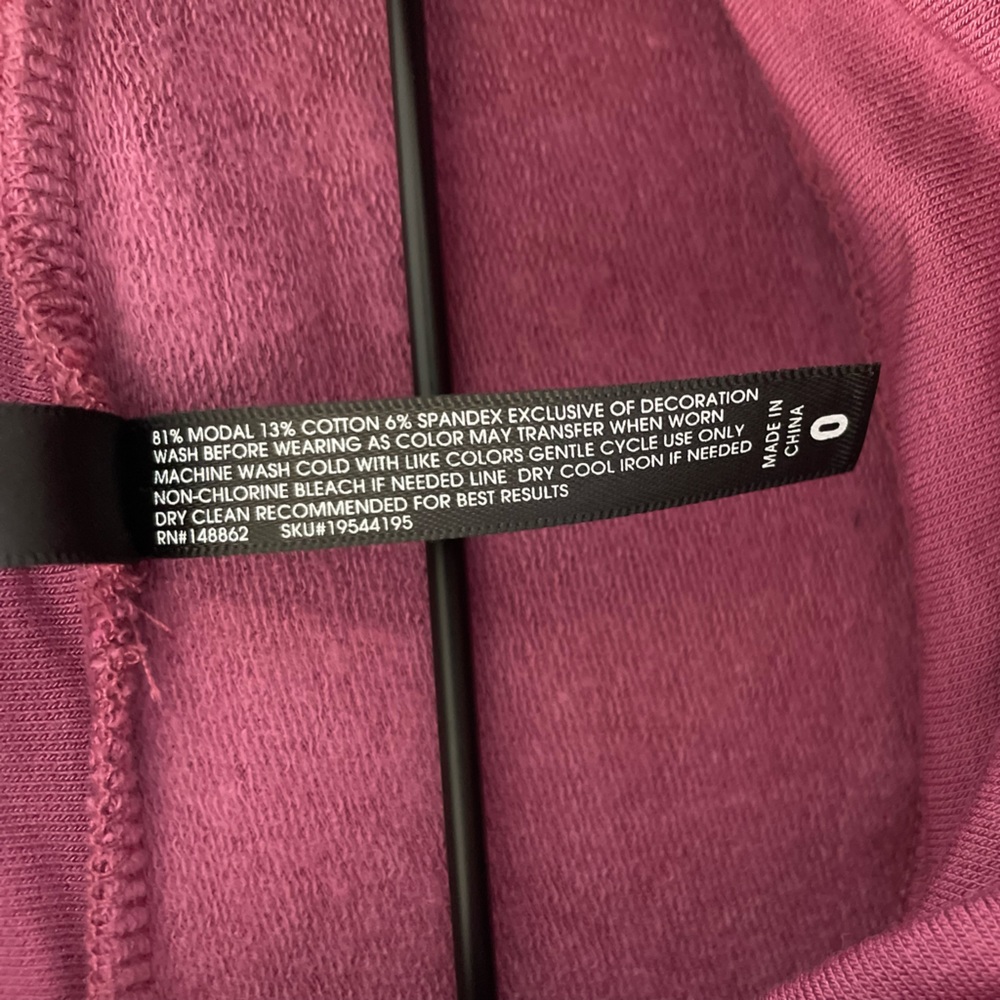 TORRID Dream Fleece Cowl Neck Lounge Sweatshirt in Violet Quartz Size 0 | Large - Picture 11 of 12